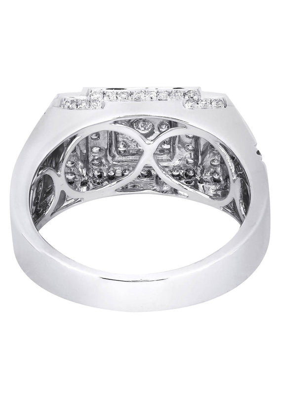 White Gold Mens Diamond Ring| 1 Carats| 9.11 Grams