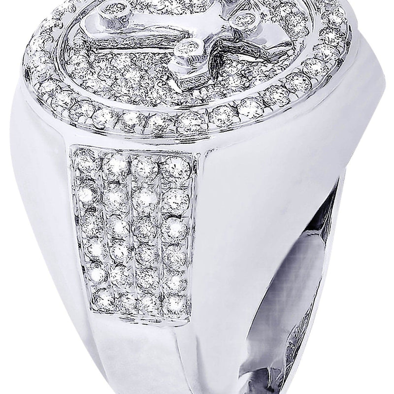 White Gold Mens Diamond Ring| 1.42 Carats| 13.07 Grams