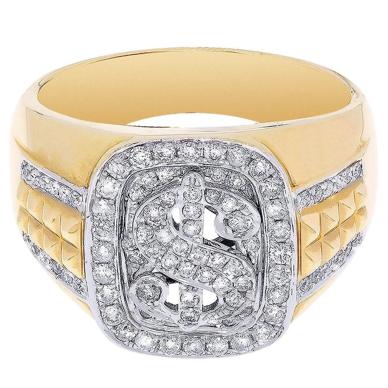 Money Sign Mens Diamond Ring / Pinky Diamond Ring| 0.65 Carats