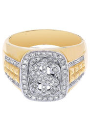 Money Sign Mens Diamond Ring / Pinky Diamond Ring| 0.65 Carats