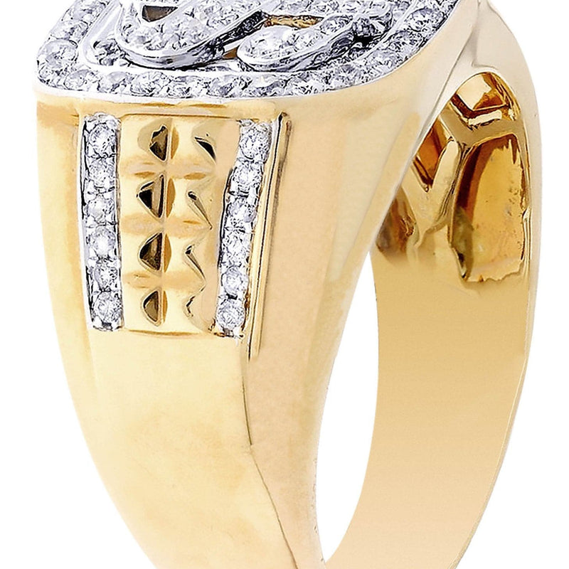 Money Sign Mens Diamond Ring / Pinky Diamond Ring| 0.65 Carats