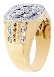 Money Sign Mens Diamond Ring / Pinky Diamond Ring| 0.65 Carats