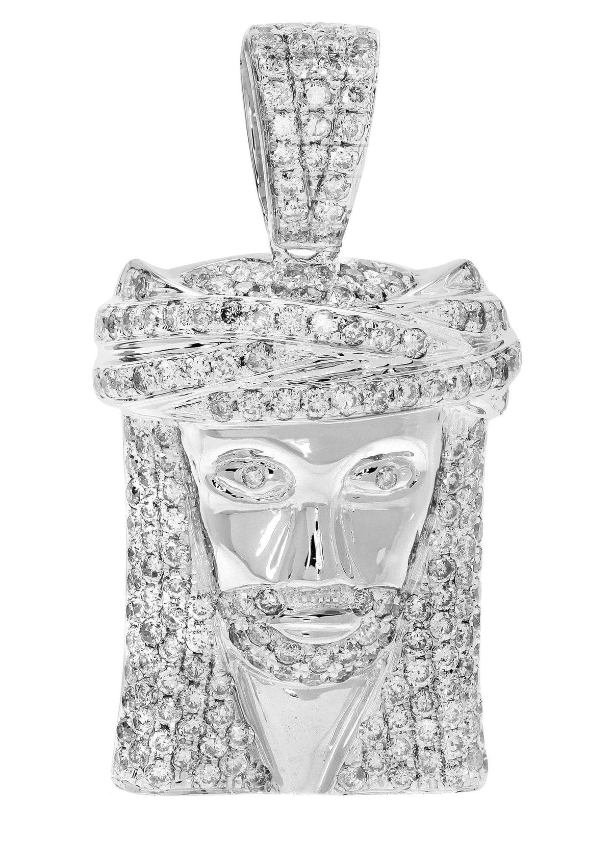 Diamond Jesus Piece | 11.34 Grams | 1.87 Carats