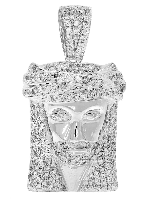 Diamond Jesus Piece | 11.34 Grams | 1.87 Carats