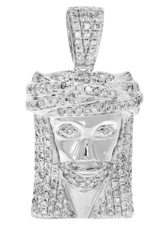 Diamond Jesus Piece | 11.34 Grams | 1.87 Carats