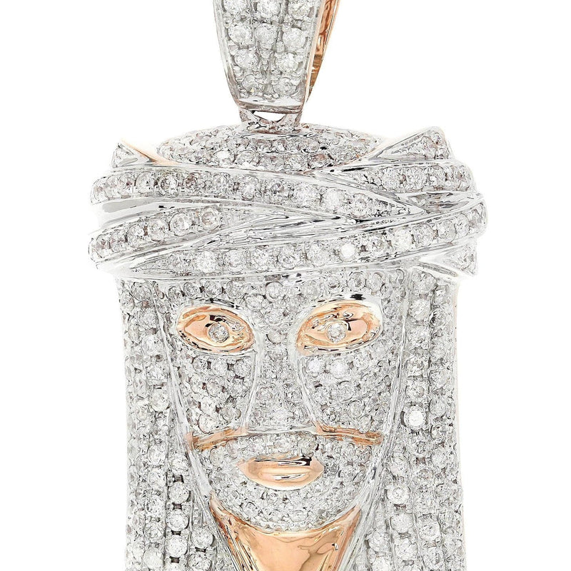 Diamond Jesus Piece | 12.69 Grams | 2.03 Carats