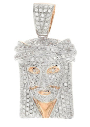 Diamond Jesus Piece | 12.69 Grams | 2.03 Carats
