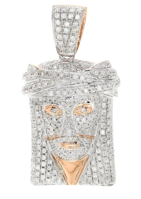 Diamond Jesus Piece | 12.69 Grams | 2.03 Carats