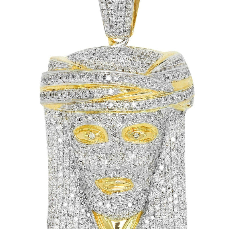 Diamond Jesus Piece | 26.72 Grams | 3.71 Carats