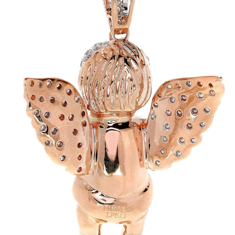 Diamond Angel Pendant | 9.49 Grams | 0.99 Carats