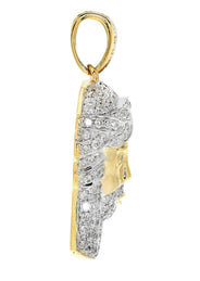 Diamond Jesus Piece | 6.8 Grams | 1.54 Carats