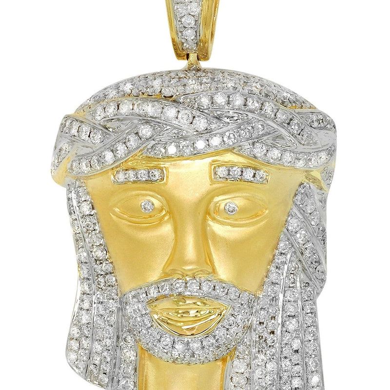 Diamond Jesus Piece | 36.76 Grams | 4.86 Carats