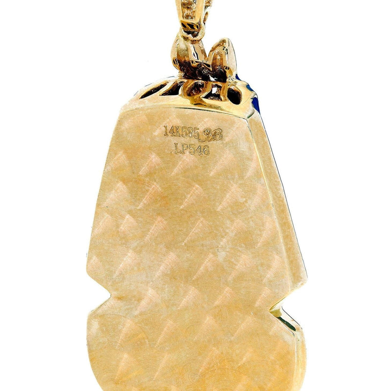 Diamond Pharoh Pendant | 14.37 Grams | 0.6 Carats