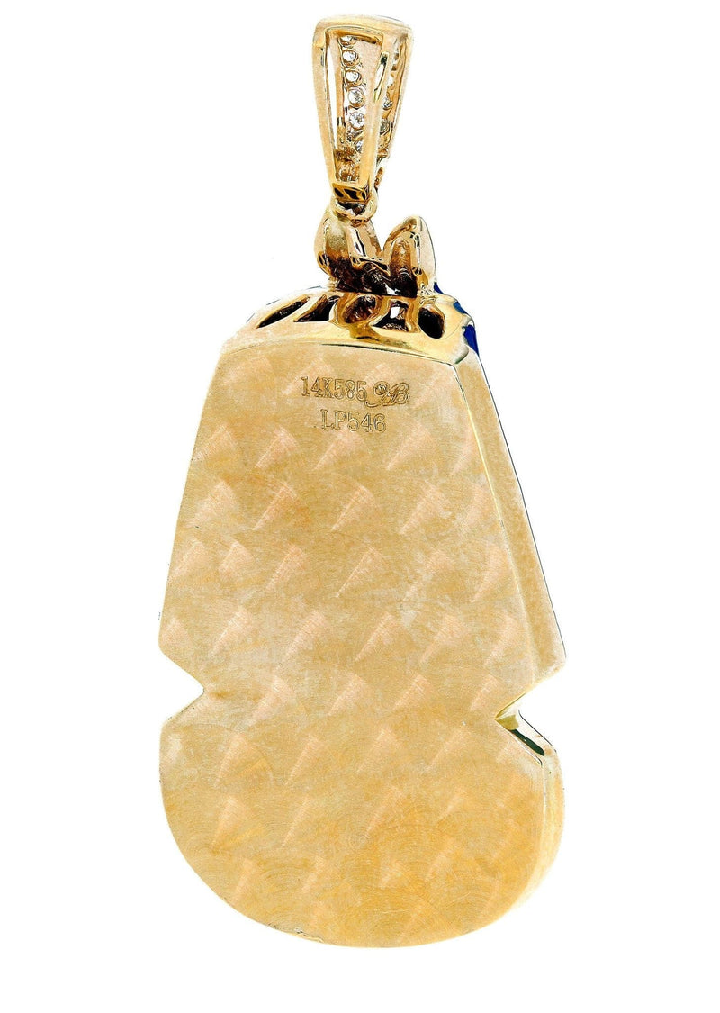 Diamond Pharoh Pendant | 14.37 Grams | 0.6 Carats