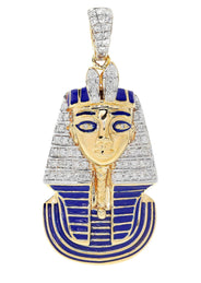 Diamond Pharoh Pendant | 14.37 Grams | 0.6 Carats
