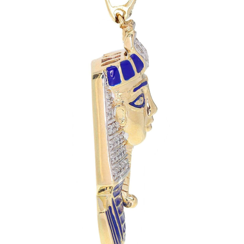 Diamond Pharoh Pendant | 14.37 Grams | 0.6 Carats