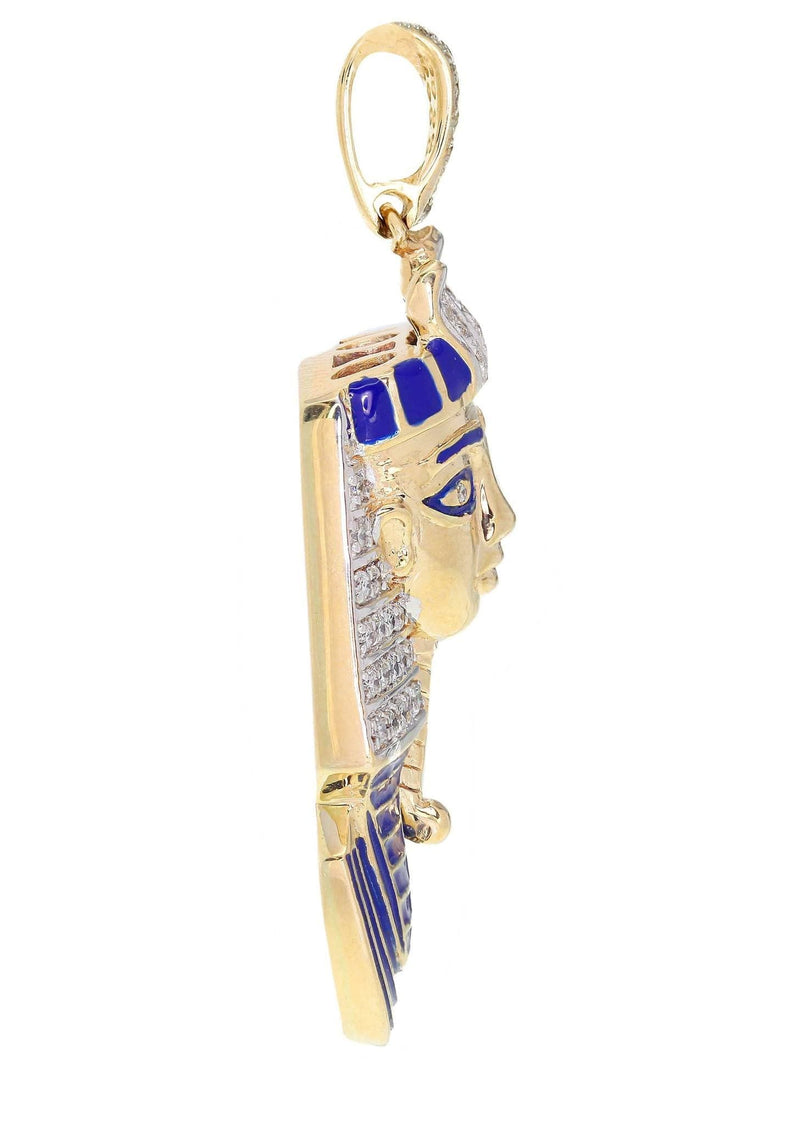 Diamond Pharoh Pendant | 14.37 Grams | 0.6 Carats