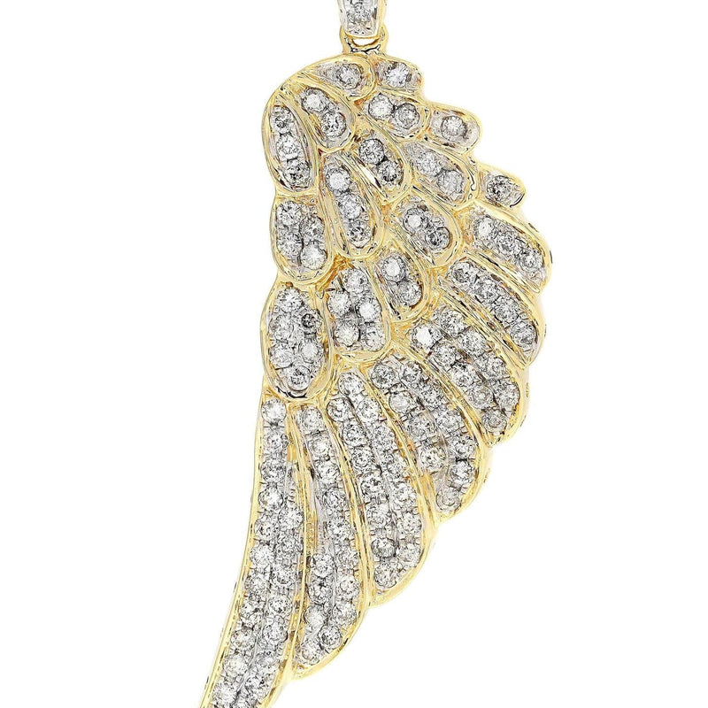 Diamond Angel Wing Pendant | 9.13 Grams | 1.5 Carats