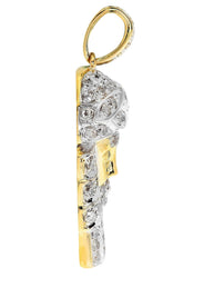 Diamond Jesus Piece | 7.03 Grams | 1.42 Carats