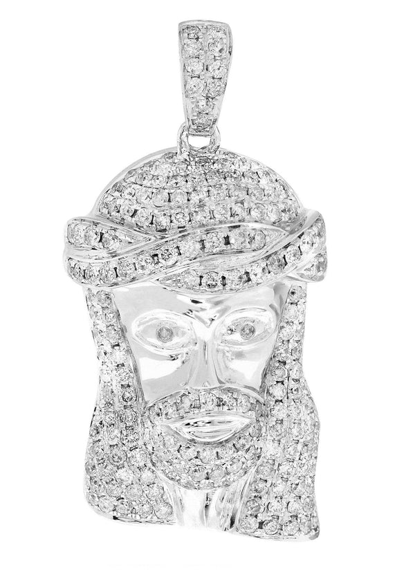 Diamond Jesus Piece | 16.83 Grams | 2.23 Carats
