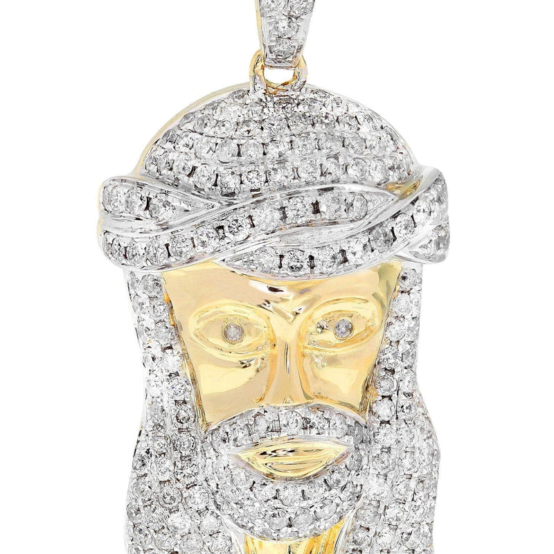 Diamond Jesus Piece | 12.48 Grams | 2.43 Carats