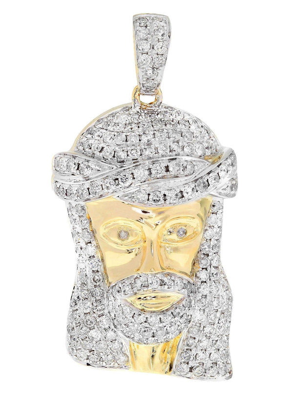 Diamond Jesus Piece | 12.48 Grams | 2.43 Carats