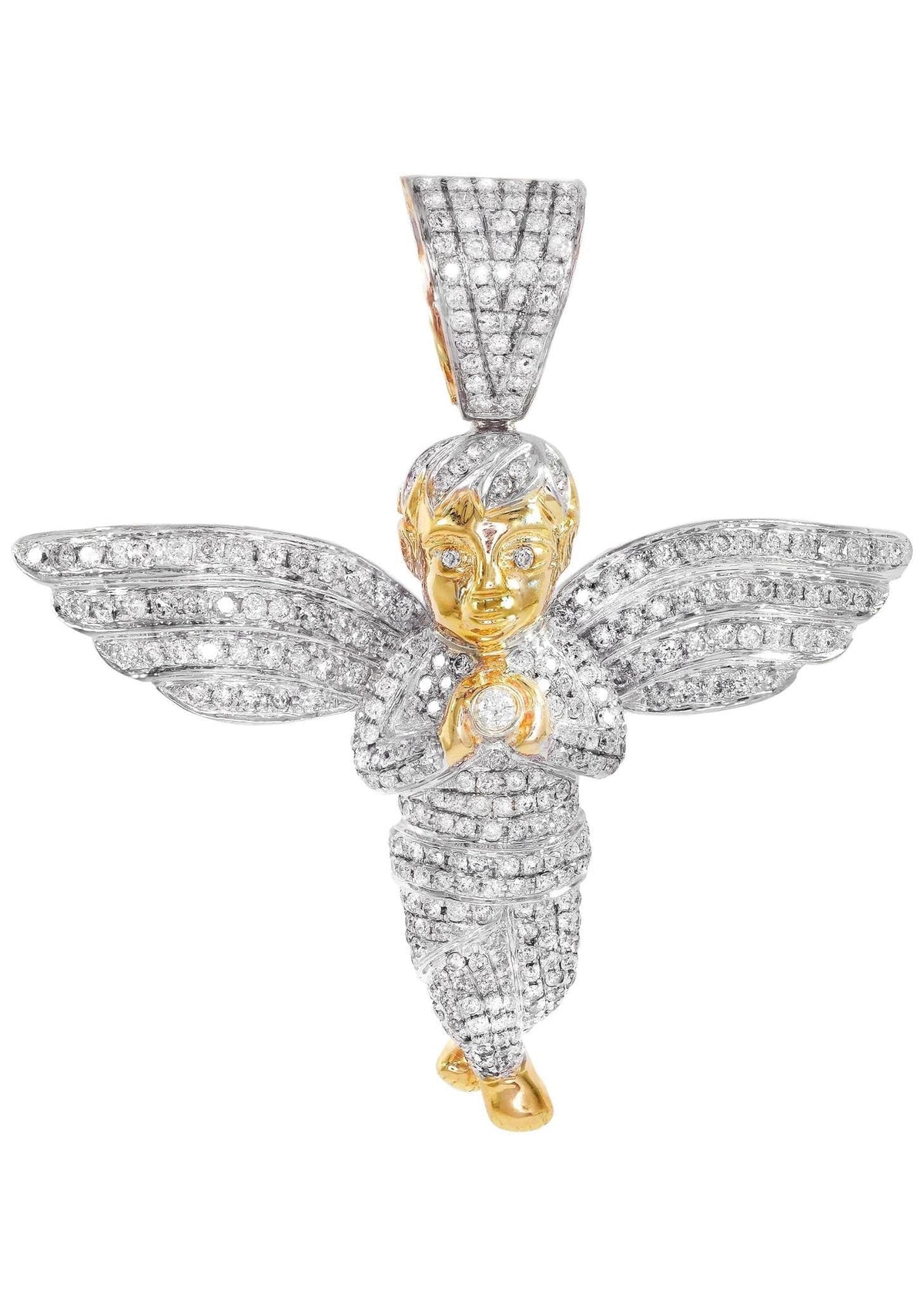 Diamond Angel Pendant | 26.34 Grams | 4.55 Carats