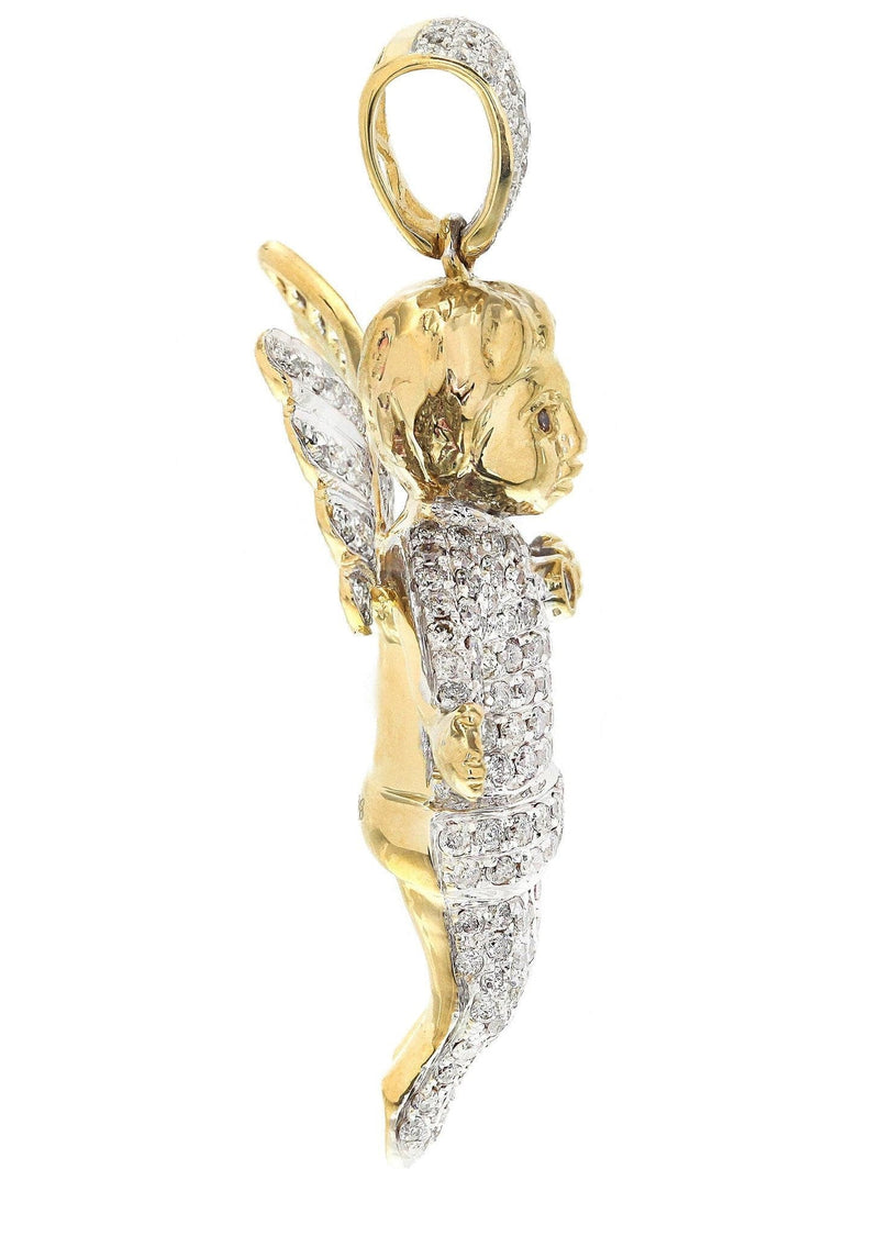 Diamond Angel Pendant | 13.09 Grams | 2.77 Carats