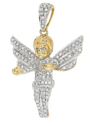 Diamond Angel Pendant | 4.14 Grams | 0.81 Carats