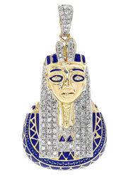 Diamond Pharaoh Piece | 13.69 Grams | 1.04 Carats
