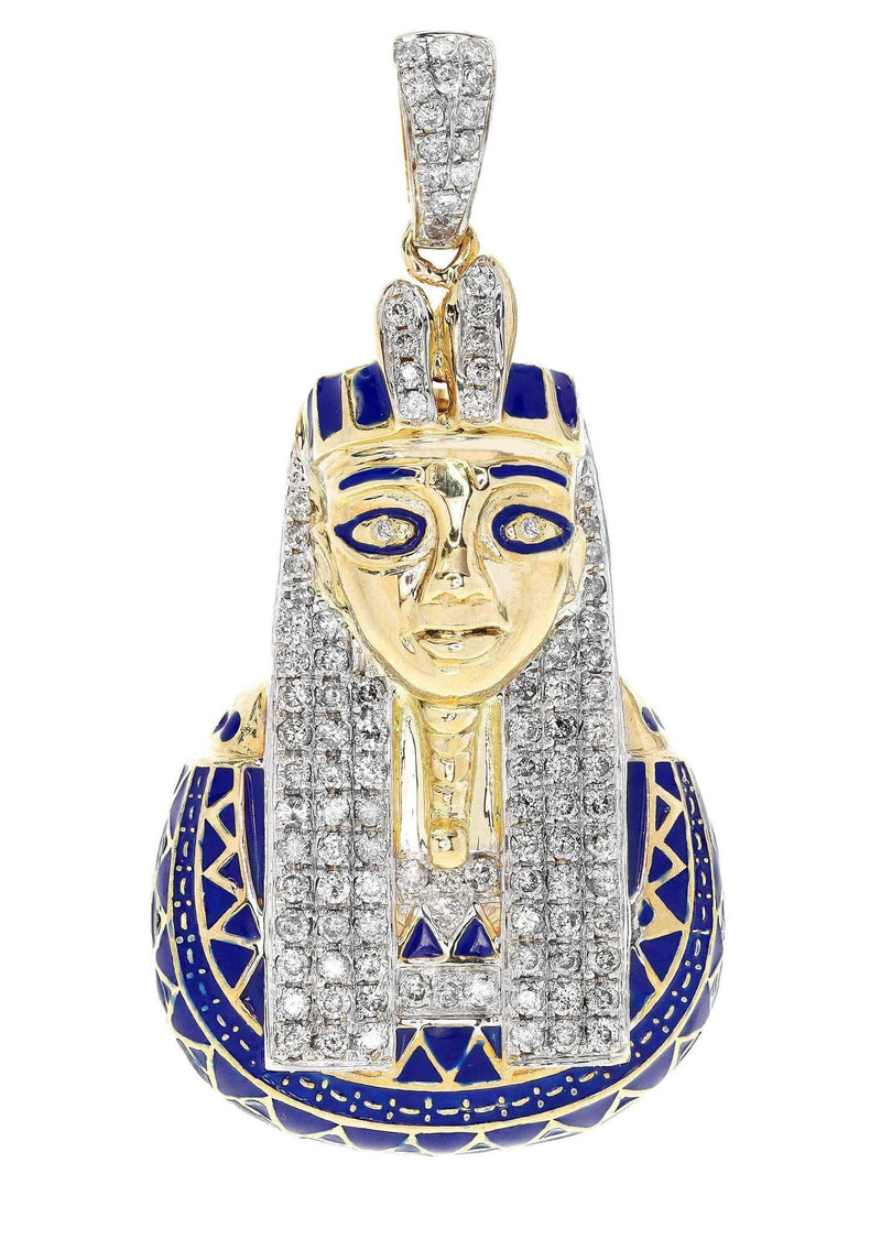 Diamond Pharaoh Piece | 13.69 Grams | 1.04 Carats