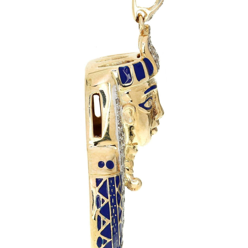 Diamond Pharaoh Piece | 13.69 Grams | 1.04 Carats