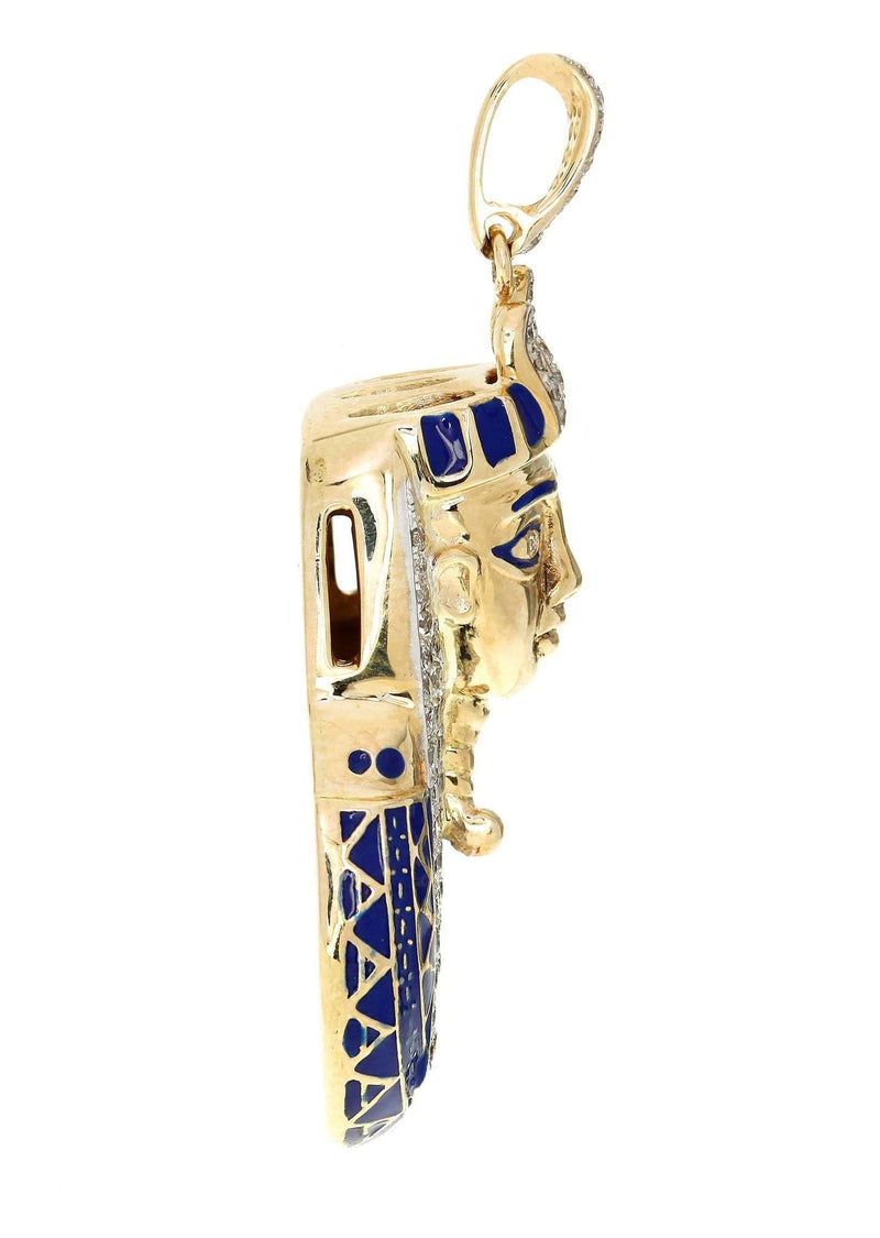 Diamond Pharaoh Piece | 13.69 Grams | 1.04 Carats
