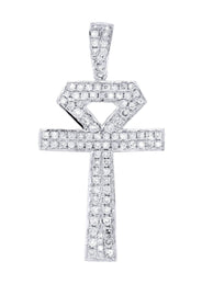 Diamond Ankh Pendant | 1.1 Carats | 2.52 Grams