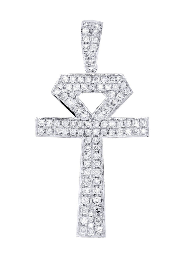 Diamond Ankh Pendant | 1.1 Carats | 2.52 Grams
