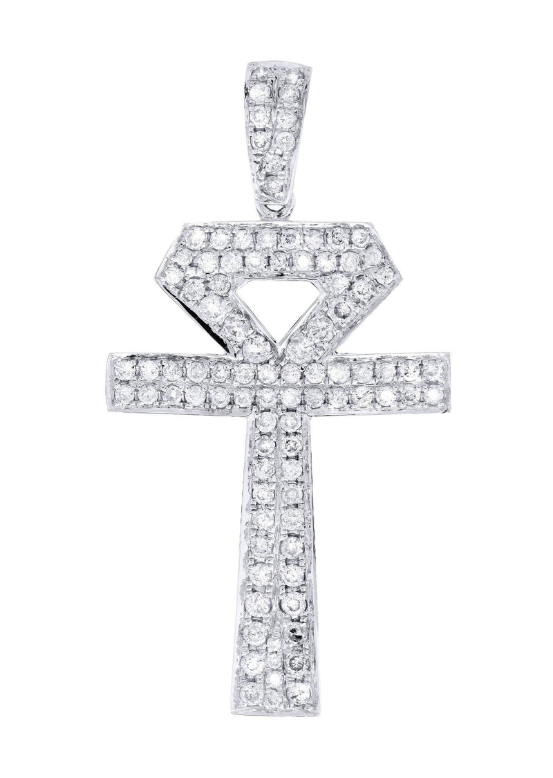 Diamond Ankh Pendant | 1.1 Carats | 2.52 Grams