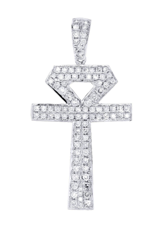 Diamond Ankh Pendant | 1.1 Carats | 2.52 Grams