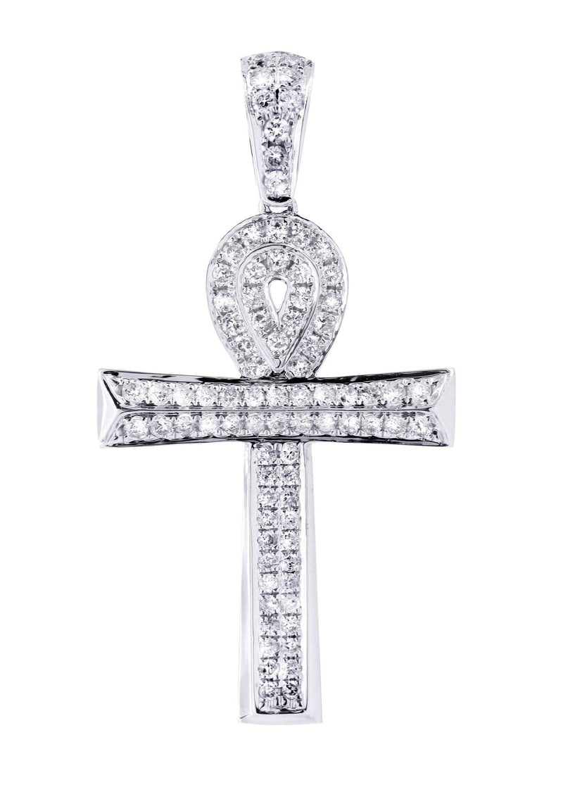Diamond Ankh Pendant | 0.81 Carats | 3.33 Grams