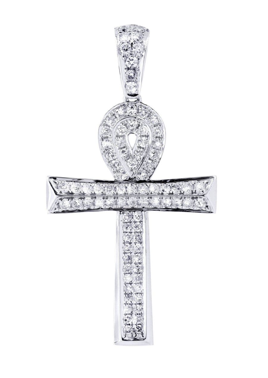 Diamond Ankh Pendant | 0.81 Carats | 3.33 Grams