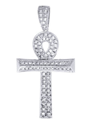 Diamond Ankh Pendant | 0.9 Carats | 3.44 Grams