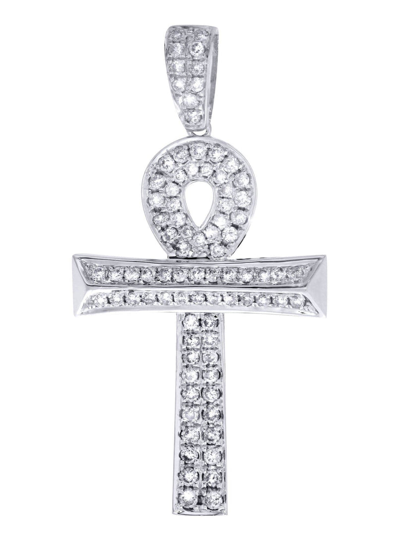 Diamond Ankh Pendant | 0.9 Carats | 3.44 Grams