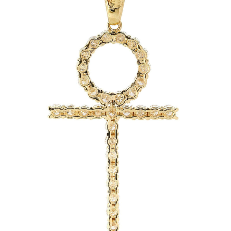 Diamond Ankh Pendant | 2.01 Carats | 4.68 Grams