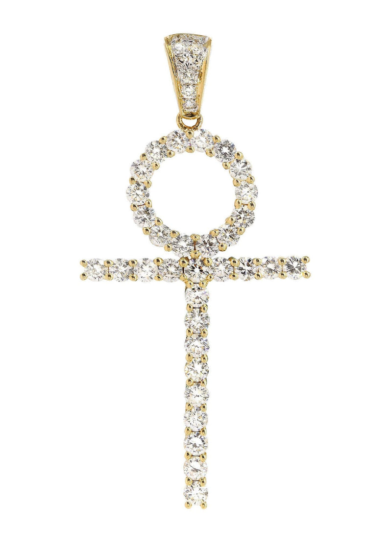 Diamond Ankh Pendant | 2.01 Carats | 4.68 Grams