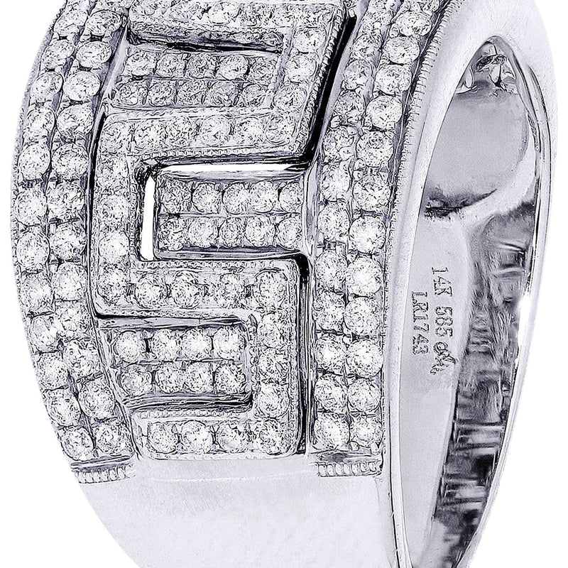 White Gold Mens Diamond Ring| 1.19 Carats| 11.28 Grams