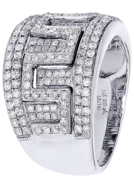 White Gold Mens Diamond Ring| 1.19 Carats| 11.28 Grams