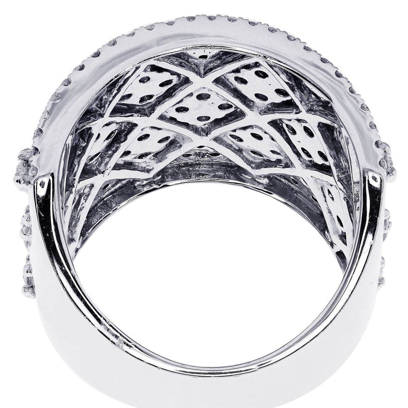 White Gold Mens Diamond Ring| 2.71 Carats| 13.7 Grams