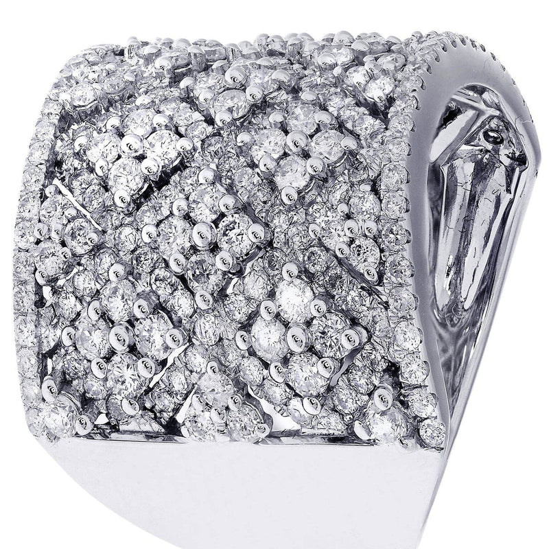 White Gold Mens Diamond Ring| 2.71 Carats| 13.7 Grams