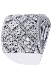 White Gold Mens Diamond Ring| 2.71 Carats| 13.7 Grams