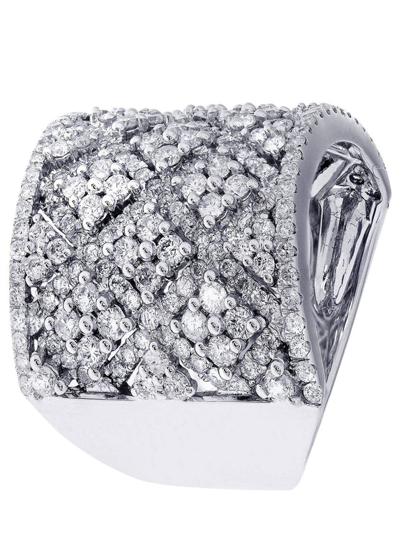 White Gold Mens Diamond Ring| 2.71 Carats| 13.7 Grams