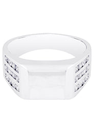 White Gold Mens Diamond Ring| 0.94 Carats| 9.91 Grams